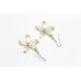 Silver 925 Dangle Earrings Women's Sterling Starfish Oxidized Handmade A744